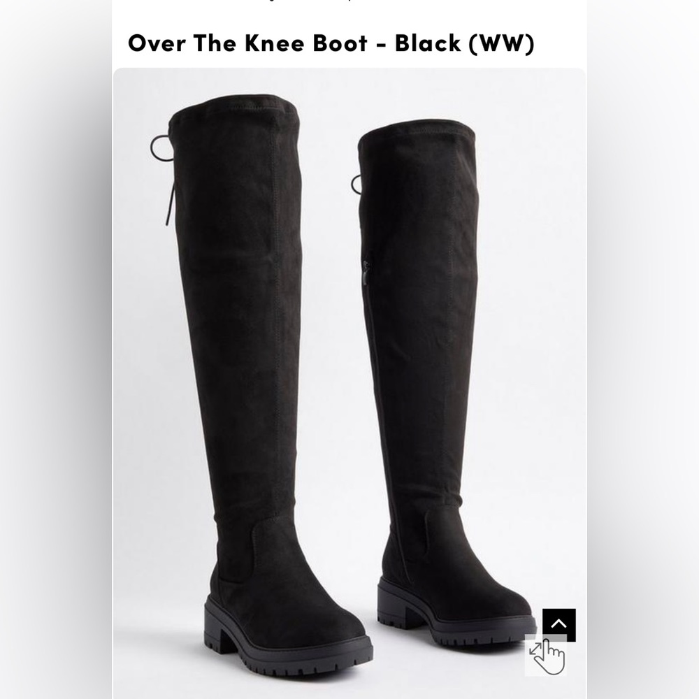 BRAND NEW TORRID OVER THE KNEE BOOT-BLACK WW